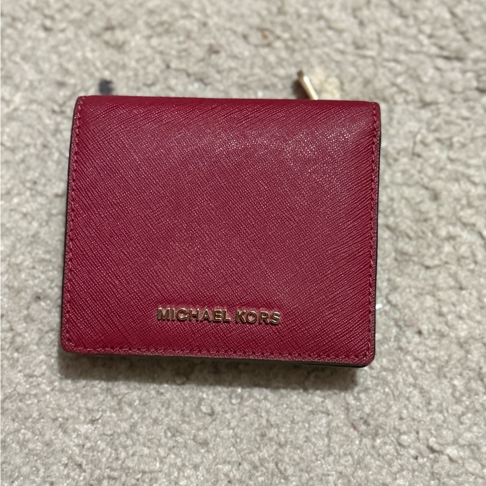 Michael Kors Burgundy Card Holder